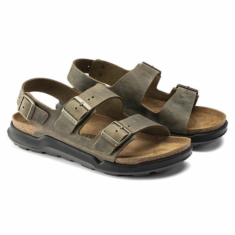 Milano Birkenstock Rugged Oiled Kozene Panske Hnedožltý | SK 338DFM